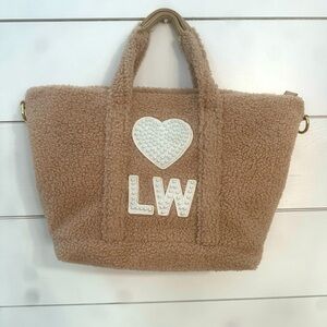 Stoney Clover Lane cozy collection mini tote in Hazelnut